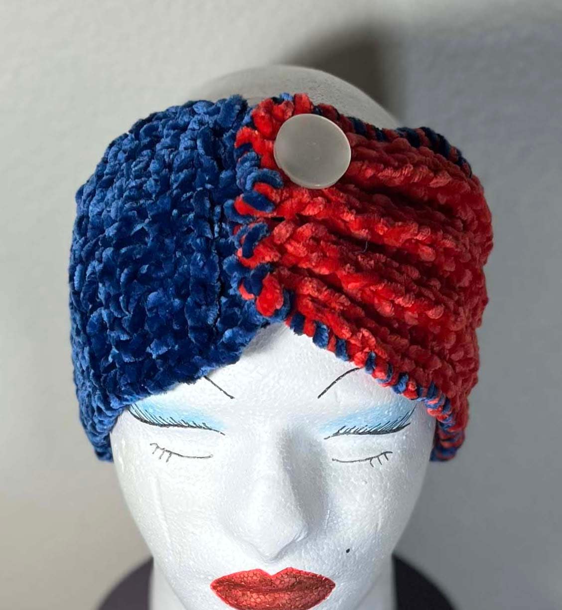"Go Sports!" Handmade Crochet/knit Velour Headband/Ear Warmer