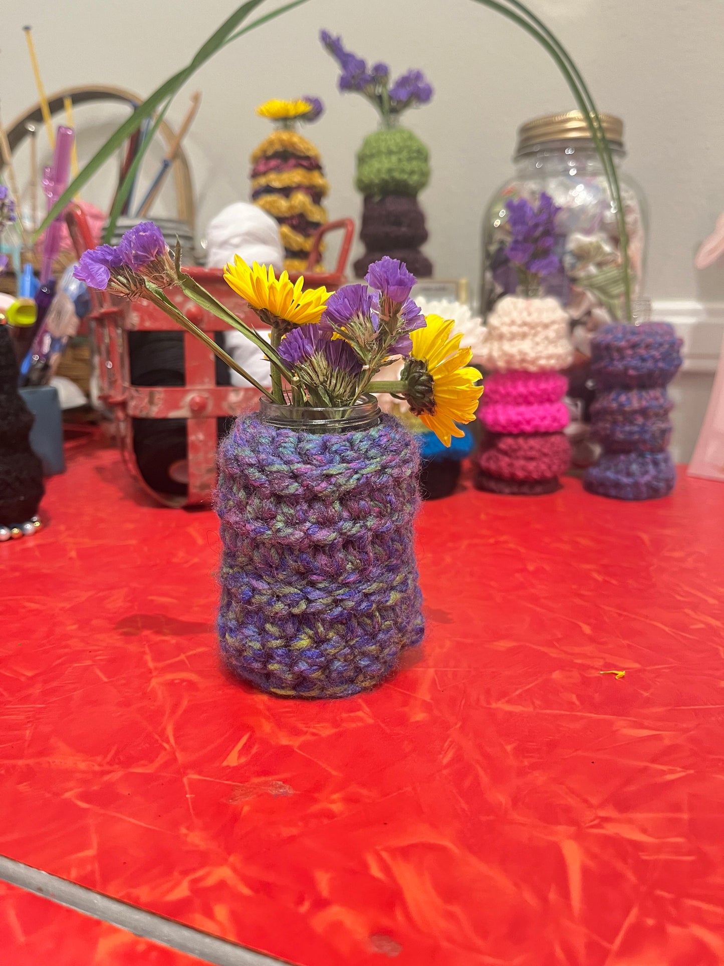 Bud Vase Shortie (Purple Fleck)