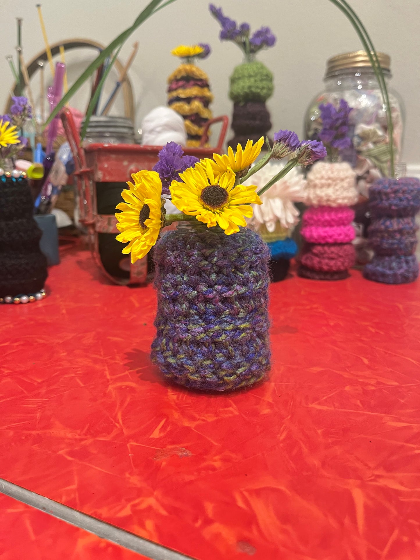 Bud Vase Shortie (Purple Fleck)