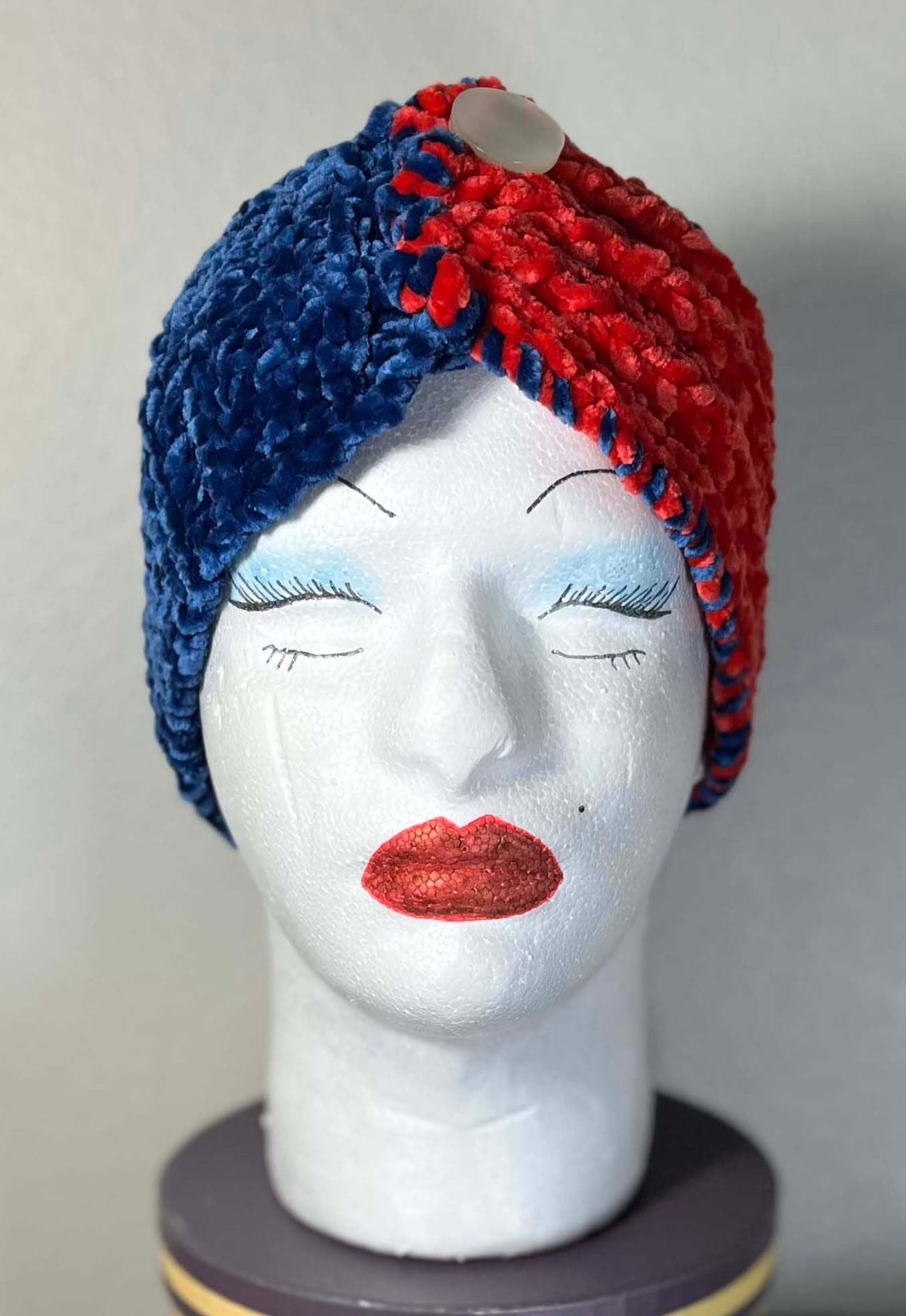 "Go Sports!" Handmade Crochet/knit Velour Headband/Ear Warmer