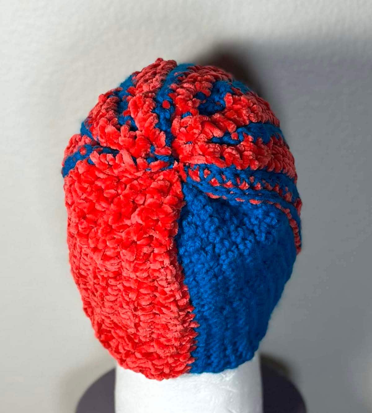 "Go Sports!" Handmade Crochet Striped and Color Blocked Hat